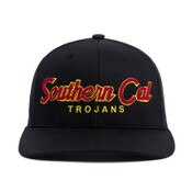 USC Trojans Black Southern Cal Chainstitch Japanese Twill Snapback Hat